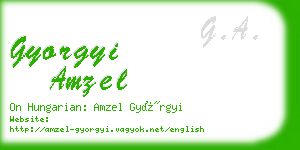 gyorgyi amzel business card